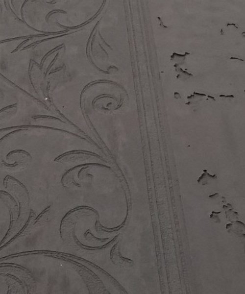 Beton kalıp görünümlü duvar sıva