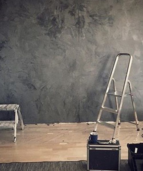 Dekoratif brüt beton görünümlü sıva